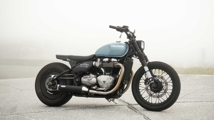 sport-bobber aus kölle - triumph bobber custombike von jvb-moto