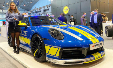 Porsche 911 Targa 4 von Techart: tune it safe!                               911 Targa 4 als offenes Polizeiauto
