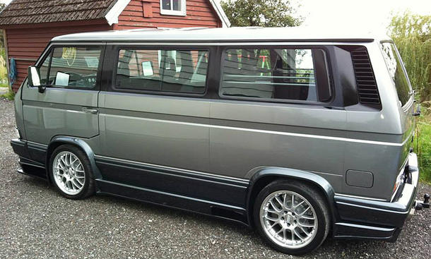 tuning, news, achtzylinder-motor, vw bus, vw t3 caravelle coach mit v8-motor: tuning                   1000-ps-bulli mit chevy-herz