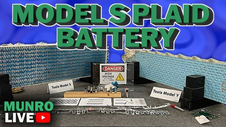 Tesla Model S Plaid: Batteriemodul-Vergleich mit Model Y