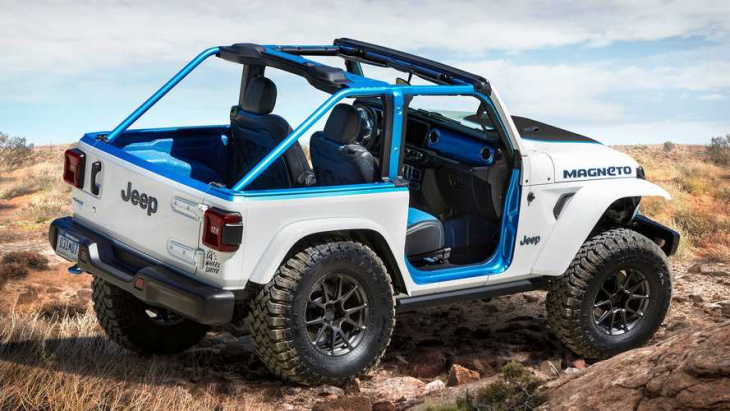 jeep wrangler magneto concept: elektro-wrangler als studie vorgestellt