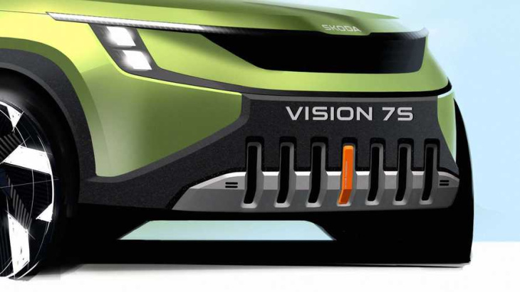 skoda vision 7s concept (2022): studie eines markanten crossovers