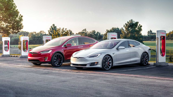 android, tesla öffnet erste zehn supercharger-standorte für andere marken