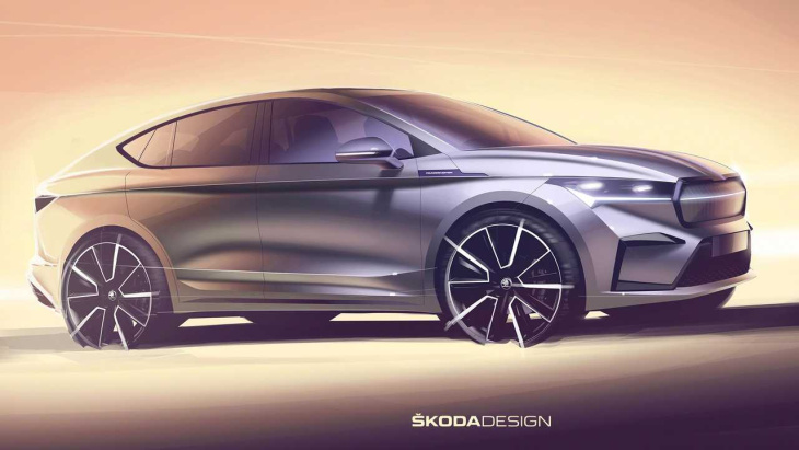 skoda enyaq coupé wird am 31. januar 2022 präsentiert
