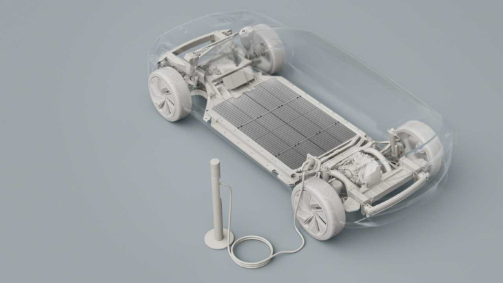 volvo zeigt rätselhaftes layout-bild eines neuen elektroautos