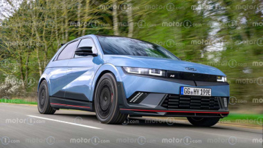 Hyundai Ioniq 5 N als Rendering: Sportler in Babyblau mit 430 kW