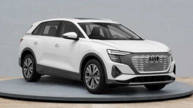 Audi Q5 e-tron (2022) während Homologation in China enthüllt