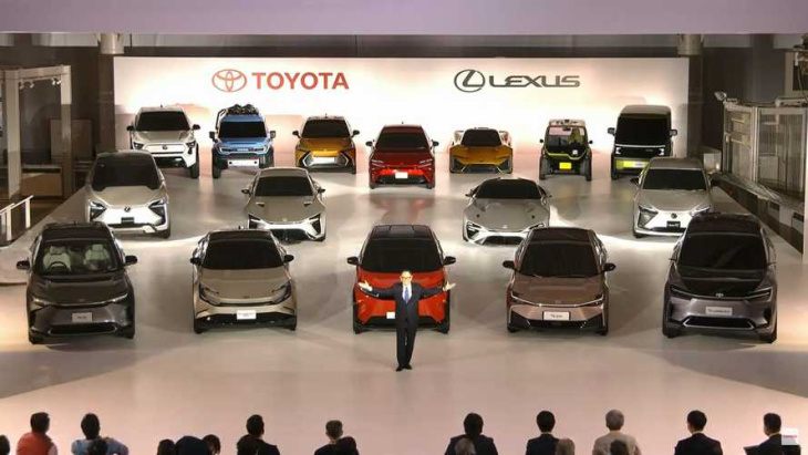 toyota und lexus zeigen 15 neue elektroautos auf einmal