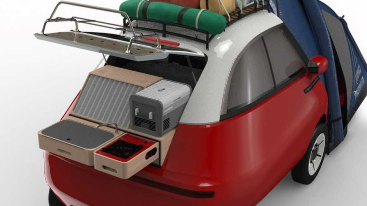microlino camper: knuddel-wohnmobil mit küche