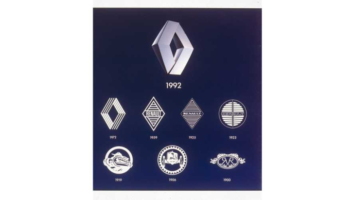 neues renault-logo: geänderte form des diamanten