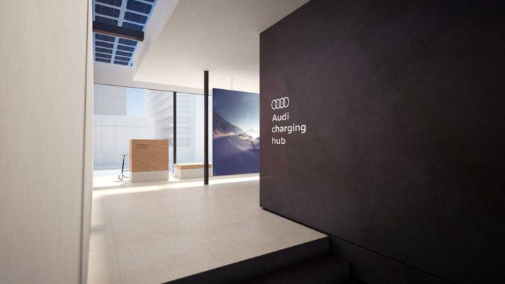 audi charging hub: konzept für eine schnelllade-lounge