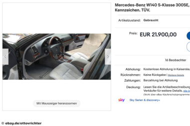 Mercedes 300 SE (W 140) bei eBay
