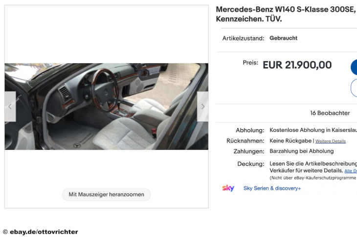 mercedes 300 se (w 140) bei ebay