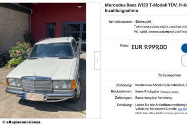 Mercedes S 123 bei eBay