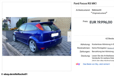 Ford Focus RS (Mk1) bei eBay