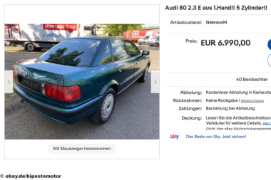 Audi 80 2.3 E (1993): B4, kaufen, Preis, Fünfzylinder