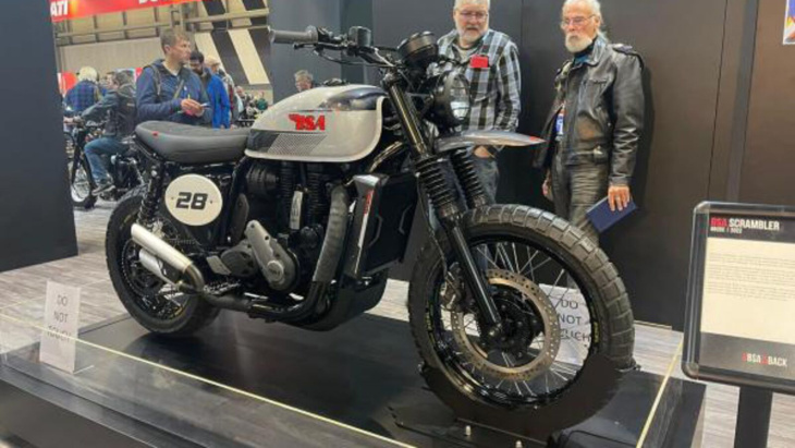 schicker eintopf-scrambler von bsa - bsa gold star 650 scrambler konzept