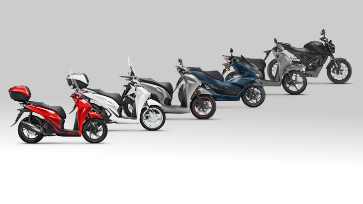 des scooters neue kleider - neue farben für honda-roller 2023