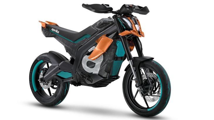 elektrisch durch die stadt driften - aprilia electrica project auf der eicma