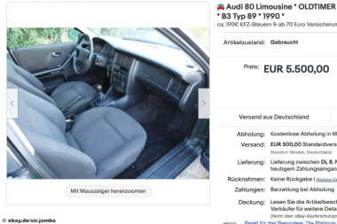 Audi 80 B3 bei eBay zu kaufen