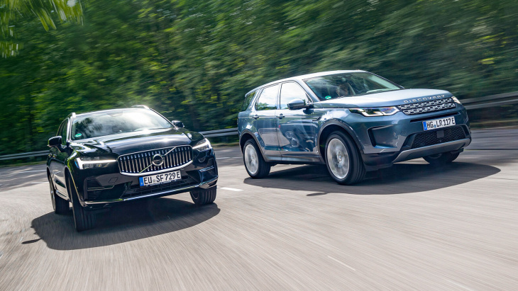 android, premium-suv als plug-in-hybride im test - land rover discovery p300e & volvo xc60 t6 recharge