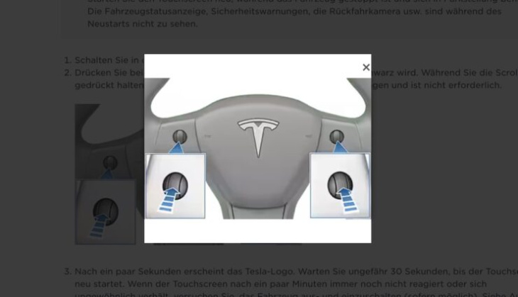 tieferer neustart mit getretener bremse? tesla-handbuch räumt mit verbreitetem mythos auf