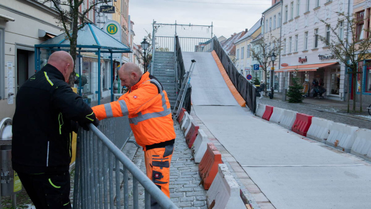 großenhain: die rodelbahn nimmt gestalt an