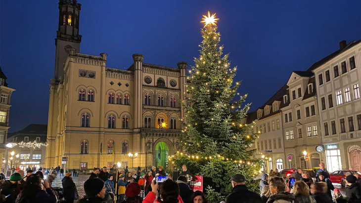 zittaus innenstadt leuchtet jetzt weihnachtlich