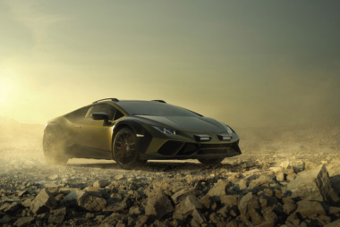 Der Lamborghini Huracán verlässt den Asphalt