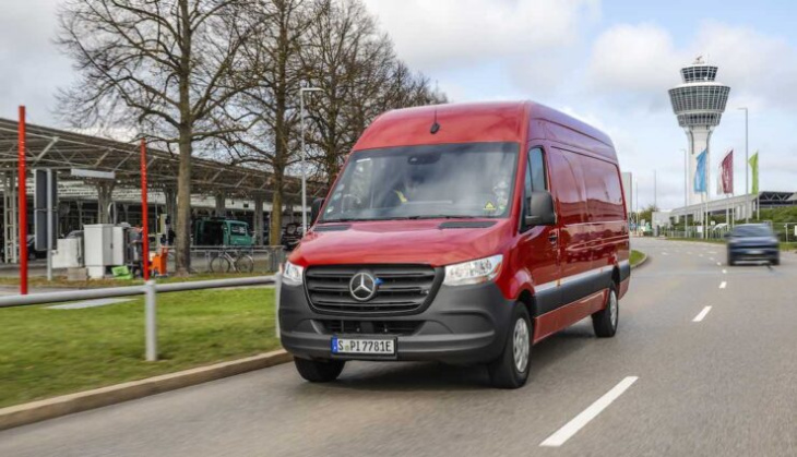 475 kilometer mit elektrischem lieferwagen: mercedes will esprinter-reichweite verdoppeln