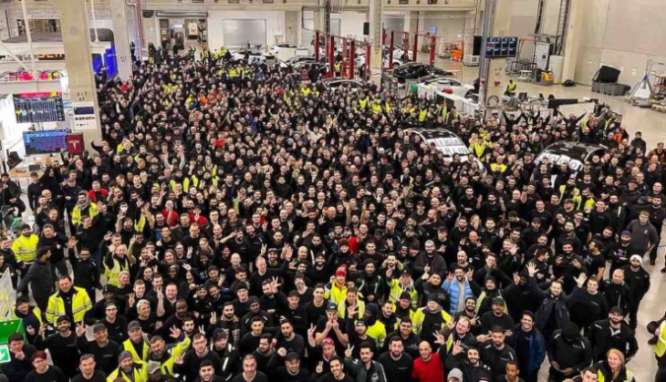 gleichstand mit texas: tesla meldet 3000 model y in einer woche aus deutscher fabrik