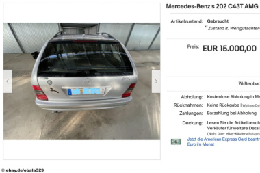 Mercedes C 43 AMG T-Modell (1997): Preis, kaufen, gebraucht, V8, S 202, Kombi