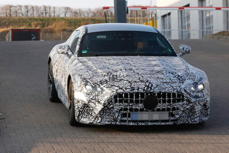 erlkönig mercedes-amg gt - auch im video!: der noch sportlichere sl-bruder kommt 2023