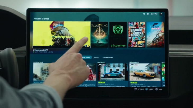 elektroautos: teslas model s und x bekommen steam ins infotainment-system