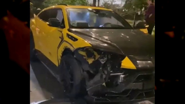 Der wunderschöne Lamborghini des Schweizer Fußballers Embolo wurde bei einem Unfall zerstört