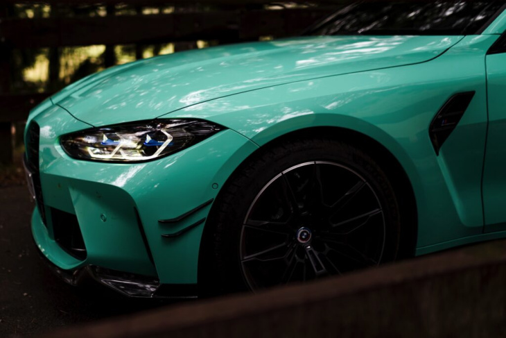bmw m4 g82 in mint green: individual trifft m performance