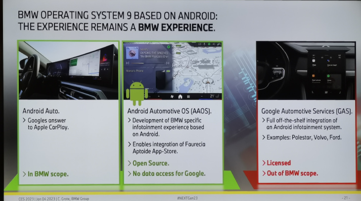 bmw os9: linux raus, android rein