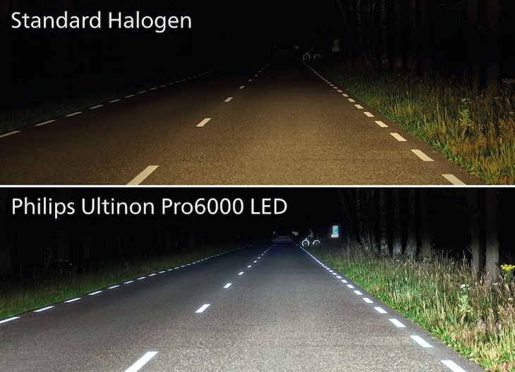 led-licht legal im auto nachrüsten: philips ultinon pro6000 h4 led im test