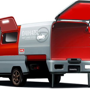 daihatsu concept cars tokio auto salon 2023: winziger adventure-camper und ein schubladen-van