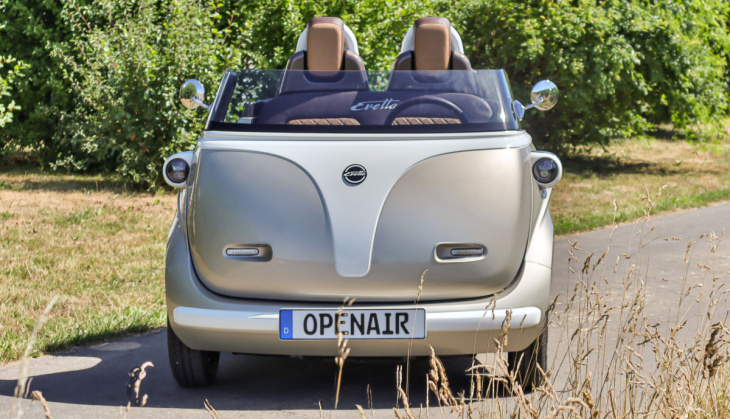electricbrands stellt mini-elektro-cabrio „evetta openair“ vor