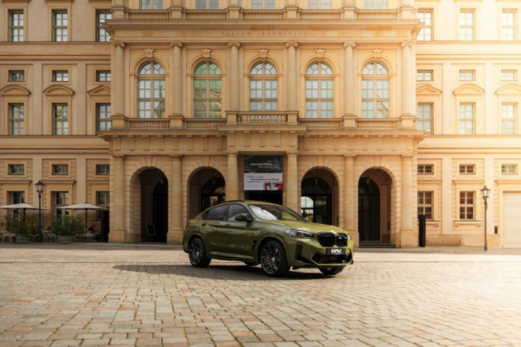 urban green: bmw x4 m facelift mit 510 ps in olivgrün & schwarz