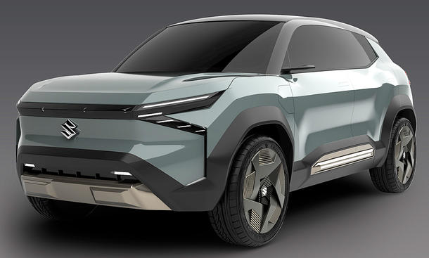 new mobility, elektroautos, studien, newsletter, neuheiten, kompaktklasse, suzuki, suzuki evx concept (2023): auto expo                               suzuki kündigt erstes e-auto an