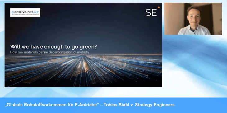 „Globale Rohstoffvorkommen für E-Antriebe“ – Tobias Stahl von Strategy Engineers
