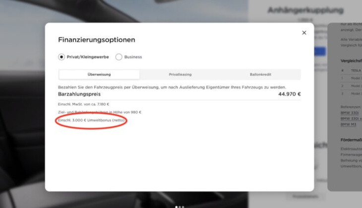 tesla bestätigt: model 3 und model y in allen versionen für hohen umweltbonus qualifiziert