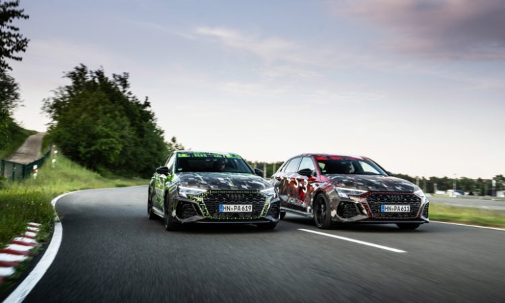 neuer audi rs 3 mit 5-zylinder und torque splitter: erste mitfahrt!