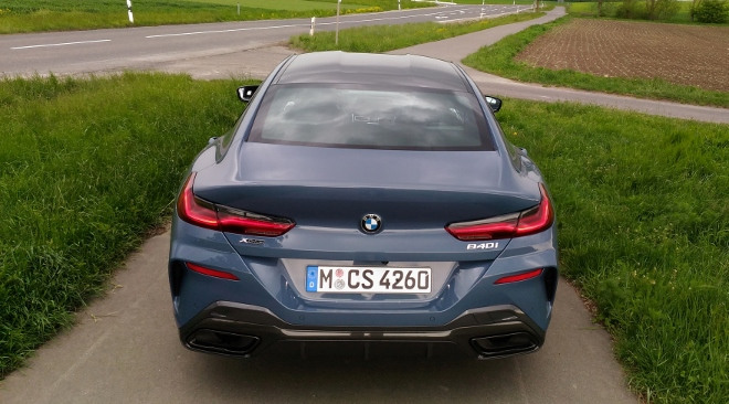 bmw 840i xdrive gran coupé test: 8 für 4