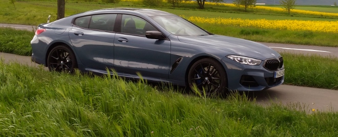 bmw 840i xdrive gran coupé test: 8 für 4