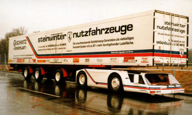 Steinwinter-Konzept: Lkw-Vision von 1983                   Die Unterflur-Zugmaschine