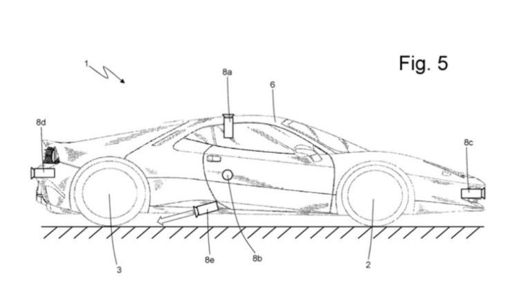 inspiriert von tesla roadster? ferrari beantragt patent für performance-autos mit gas-düsen
