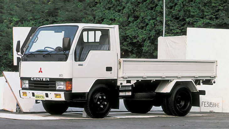fuso (mitsubishi) canter: der welt-lastwagen wird 60